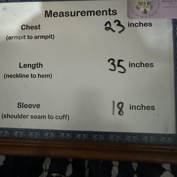 Soma size XL/one size navy plaid 1/4 button 3/4 sleeve v neck sleep shirt - Picture 7 of 7